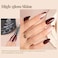 Beetles Gel Polish 3Pcs 7.5ml Top Coat Base &amp; Cuticle Oil Set, No Wipe Glossy Shine Long Lasting Diy Home Nail Lamp Required, Care For Dry, Damaged Cuticles, Stronger Nails