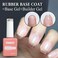 Fzanest Rubber Base Gel For Nails Builder Nail Sheer Jelly Cream White Color Elastic Rubber Base Coat For Nail Strengthener Extension