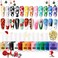 Born Pretty Christmas Nail Stamping Polish Fingernail Stamp Polish Set Manicure Print Nail Polish For Plates 12 Colors Bulk Gift Collection 10ml 0.34Fl Oz