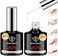 Modelones 4 In 1 Nail Glue Base Coat Nail Polish Set Brush On Gel Nail Glue 15ml For Rhinestone, False Nails, Base Gel, Blooming Nail Art Gel Nail Kit For Acrylic Nails U V Lamp Needed