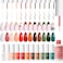 Beetles Gel Polish 12 Pcs White Nude Red Green Gel Polish Paint Swirl Gel Nail Art Built Thin Brush In Bottle Soak Off Uv LED Lamp Fall Gel Nail Polish