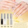Aibrit Gel Liner Nail Art Polish Set 10ml, 4 Colors Black White Gold Silver Nail Design Paint With Thin Nail Art Brush In Bottle For Swirl Nails Euphoria Nail French Tips Manicure Painting Diy At Home