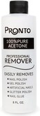Pronto Pure Acetone - Quick, Professional Nail Polish Remover For Natural, Gel, Acrylic, Sculptured Nails (8Oz)