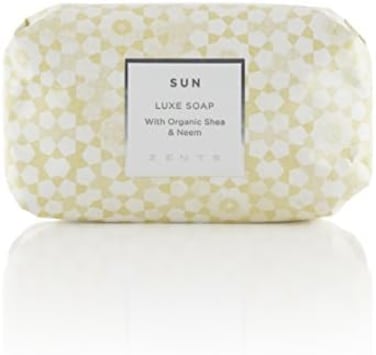 Zents Luxe Soap, Sun, With Organic Shea Butter and Neem Oil,