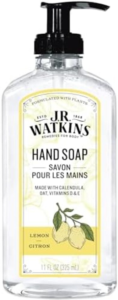 J.R. Watkins Liquid Hand Soap Lemon, 11 Fl. Oz.