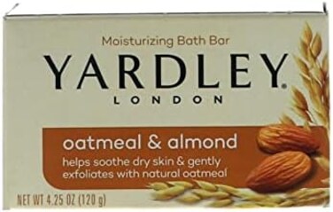 Lornamead Yardley of London Naturally Moisturizing Bar Soap Oatmeal &amp; Almond 3+1 Free