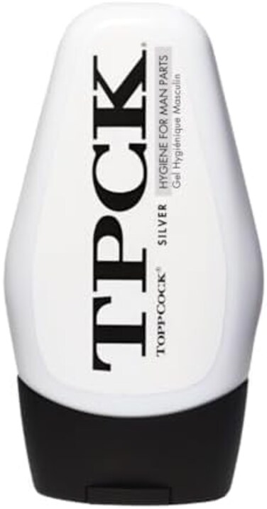 ToppCock TPCK Silver Leave-On Hygiene Gel for Man Parts, 90ml Odor Neutralizer, Male Care Moisturizing Body Hygiene