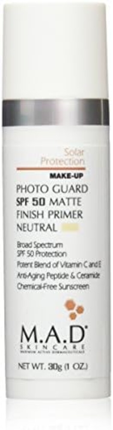 M.A.D SKINCARE SOLAR PROTECTION: Photo Guard SPF 50 Matte Finish Primer: Neutral - 30g