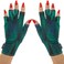 ManiGlovz (Feathers on Fleek) - Gel Nail Manicure Anti-UV and Sunblock Protection Shield Gloves - Water Resistant UV Gloves for Gel Manicures to use with UV and LED Dry Lamps (Feathers on Fleek Print)