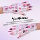 ManiGlovz (Feathers on Fleek) - Gel Nail Manicure Anti-UV and Sunblock Protection Shield Gloves - Water Resistant UV Gloves for Gel Manicures to use with UV and LED Dry Lamps (Feathers on Fleek Print)