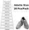 HOMAR No Tie Shoelaces for Kids and Adults Stretch Silicone Elastic No Tie Shoe Laces