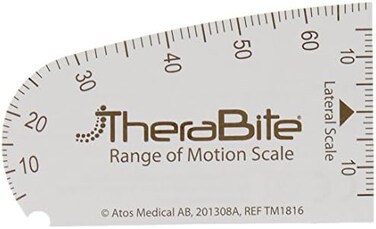 مجموعة Sammons Preston TheraBite من 150 نطاقًا لمقاسات حساسة، تستخدم مع نظام جاو للتحكم في الحركة، ومعونة إعادة الكتابة في الهاتف للمساعدة في تناول الطعام وطويلة الراس، وتبديل نماذج لطراز