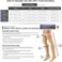 Truform 20-30 mmHg Compression Stockings for Men and Women, Thigh High Length, Closed Toe, Beige, X-Large
