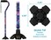 NOVA Medical Products NOVA Walking Quad Cane for Men and Women, Self Standing
