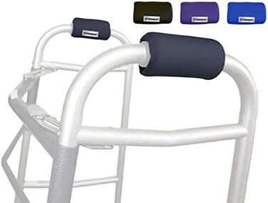 Crutcheze Walker Padded Hand Grip Covers Made in USA Moisture Wicking, Odor Control, Comfort, Fashion, Washable Orthopedic Products Accessories