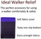 Crutcheze Walker Padded Hand Grip Covers Made in USA Moisture Wicking, Odor Control, Comfort, Fashion, Washable Orthopedic Products Accessories