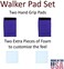 Crutcheze Walker Padded Hand Grip Covers Made in USA Moisture Wicking, Odor Control, Comfort, Fashion, Washable Orthopedic Products Accessories