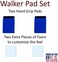 Crutcheze Walker Padded Hand Grip Covers Made in USA Moisture Wicking, Odor Control, Comfort, Fashion, Washable Orthopedic Products Accessories