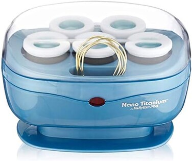 BaBylissPRO Jumbo Hot Rollers, Nano Titanium Hair Styling Tools &amp; Appliances, 5 Count (Pack of 1) BABNTTS7