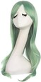 MapofBeauty (Celadon Green) - 28" 70cm Long Curly Hair Ends Costume Cosplay Wig (Celadon Green)