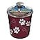 Loving Pets Bella Dog Bowl Canister/Treat Container, Merlot