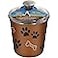 Loving Pets Bella Dog Bowl Canister/Treat Container, Merlot