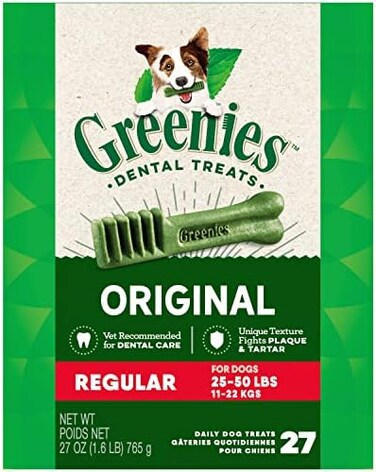GREENIES Original Regular Size Halloween Dental Dog Treats,