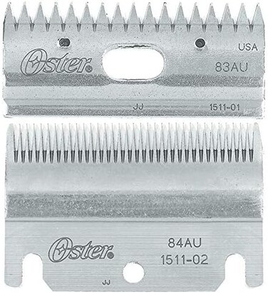 Oster Clipmaster Top and Bottom Clipper Blade Set, 83AU and 84AU (078511-126-001)