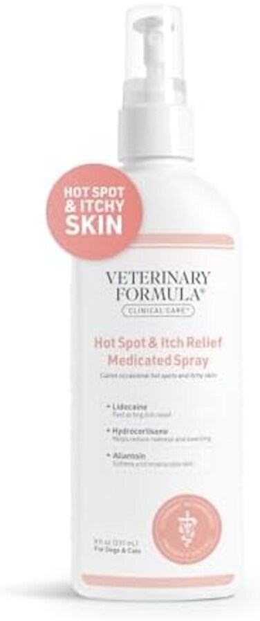بخاخ طبي فيتيناري فورمولا Clinical Care Hot Spot & Itch Relief من SynergyLabs للقطط والقطط؛ 8 أونسة زيت