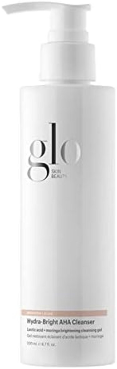 Glo Skin Beauty Hydra-Bright AHA Cleanser   Foaming Gel Cleanser Removes Makeup, Gently Exfoliates, Hydrates and Brightens Skin (6.7 Fl Oz)