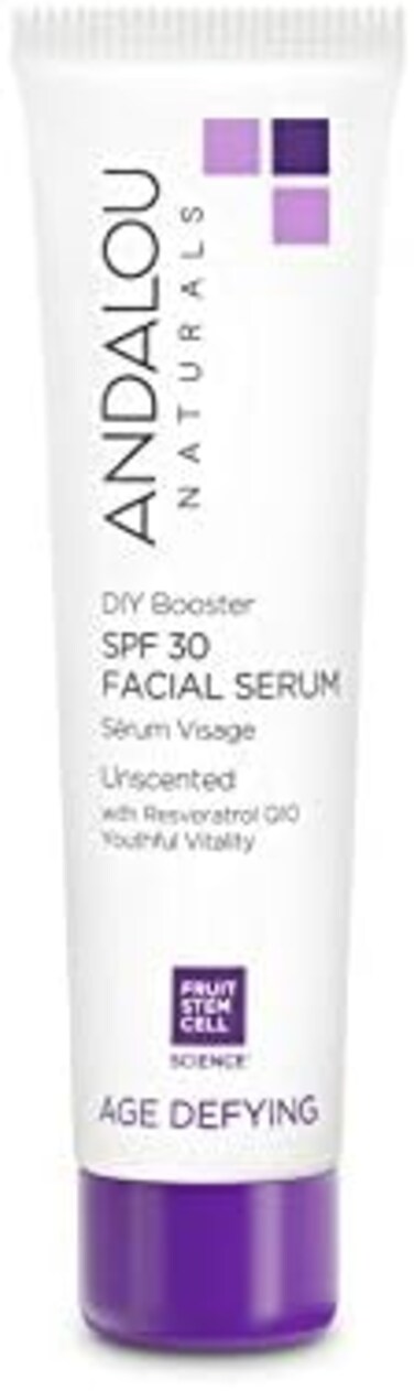 Andalou Naturals, Facial Serum, SPF 30, Age Defying, Unscented, 2 fl oz (58 ml)