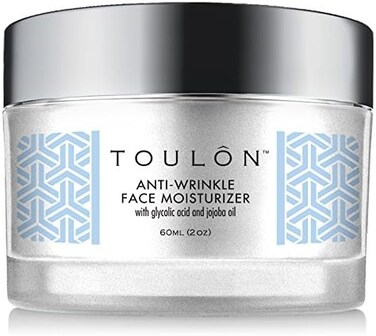 TOULON Glycolic Acid Cream 10% Face Moisturizer. Best Alpha Hydroxy Acid Products; Exfoliating, Anti-Aging Wrinkle Cream with AHA for Acne Prone Skin; Natural Exfoliator for Day and Night