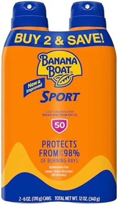 بخاخ واقي شمسي رياضي من بنا بوت، مع عامل حماية من الشمس بدرجة 30، آمن على الشعاب المرجانية، 177 مل، (عبوتان)، Sport - SPF 50 Twin Pack Sport SPF 50