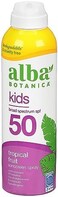Alba Botanica Tropical Fruit Clear Spray Kids SPF 50 Sunscreen, 6 oz.