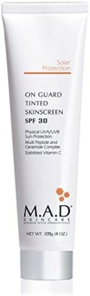 M.A.D SKINCARE SOLAR PROTECTION: On Guard Tinted Skinscreen SPF 30-120g