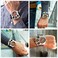 Avaner Mens Big Face Watch, Dual Time Zone Leather Strap Sport Watch, Analog Quartz Wrist Watch with Decorative Compass Thermometer Dial