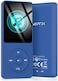 AGPTEK 16GB A02 MP3 Player 70 Hours Playback Lossless Sound Music Player Supports up to 128GB Dark Blue Multifunctional Sports MP3 Player for Indoor Outdoor, USB, Aux