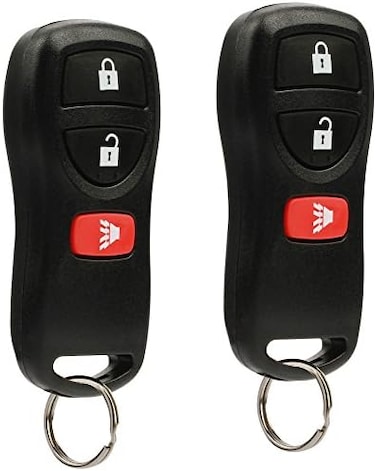 جهاز تحكم عن بعد لتشغيل بدون مفتاح يناسب نيسان فرونتير ارمادا مورانو باثفايندر كويست سينترا تيتان فيرسا اكستيرا/انفينيتي QX4 FX35 FX45 (KBRASTU15)، مجموعة من قطعتين
