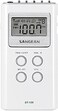 سانجين مستقبل جيب مجهز DT-120 AM/FM ستيريو PLL ، ابيض