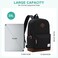VASCHY Men's Backpack, Women's Waterproof School Bag, Boy Girl Computer 15.6 Inch Vintage for School, College, Work, Travel, Leisure