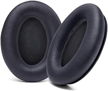 WC وسائد فاخرة تطلق مطورة لسماعات بوز QC15 من ويكد كوشنز - راحة - متوافقة مع QC25 / QC2 / AE2 / AE2i / AE2W - مساعد غير عادي   اسود