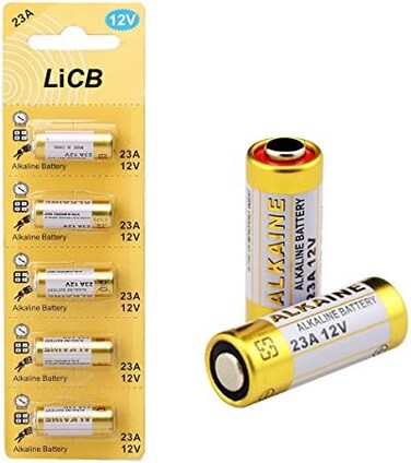 LiCB 23A 12V Alkaline Battery (5-Pack)
