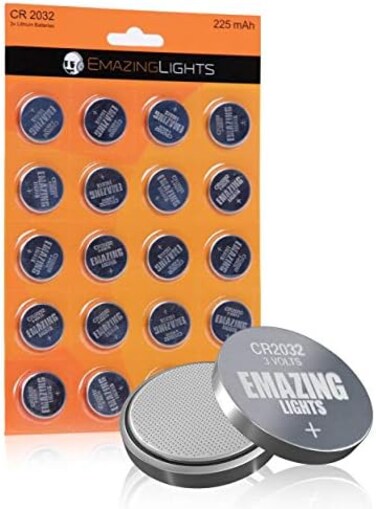 EmazingLights CR 2032 Batteries (20 Pack) 3 Volt Button Cell Lithium