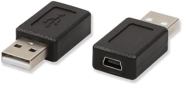 محول اليكتوب USB 2.0 A ذكر إلى USB B ميني 5 دبابيس انثى