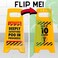 Boxer Gifts Deeply Satisfying Poo in Progress Novelty Toilet Humour Warning Sign   Hilarious Secret Santa Gift for Him, Yellow, 11.8cm x 25cm