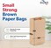 DURO ID# 18402 2# SOS Bag 30# 100% Recycled Natural Kraft 500pk 4-5/16 x 2-7/16 x 7-7/8