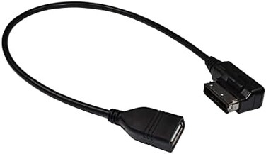 محول Hqrp كيبل USB AMI/MMI/USB لفولكس فاجن أماروك، بيتل، اي او اس، جولف، جيتا، ملتيفان، باسات، فايتون، بولو، شيروكو، توران، تيجوان، تواريج، أودي A1، A3، A4، A5، A6، A7، A8، Q3، Q5، Q7