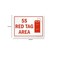 لاصق "5S Red Tag Area" من البلاستيك، 10 بوصات × 14 بوصة