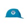 Accuform Signs LHTL627 Emergency Response Reflective Hard Hat/Helmet Sticker, Legend "PARAMEDIC" with Graphic, 2-1/4" Diameter, Blue/Black on White