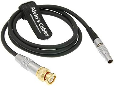 Alvin's Cables BNC to 5 Pin Male ARR Mini TIME Code Cable for Sound Devices ZAXCOM